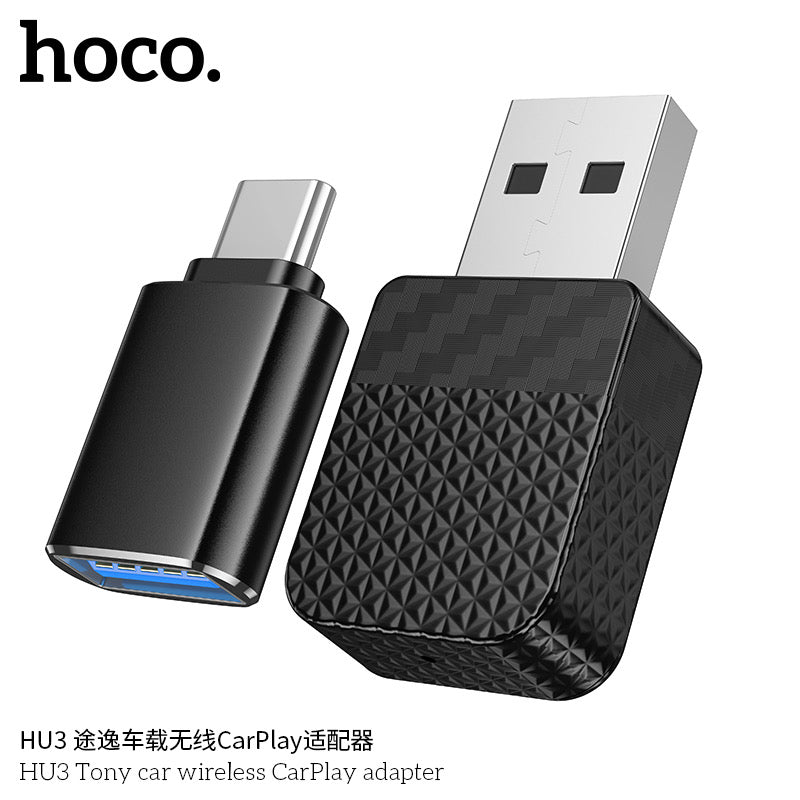 HOCO HU3 Wireless CarPlay Adapter – Setup Instructions