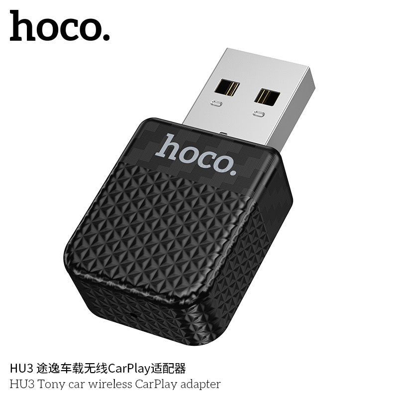 HOCO HU3 Wireless CarPlay Adapter – Box Contents