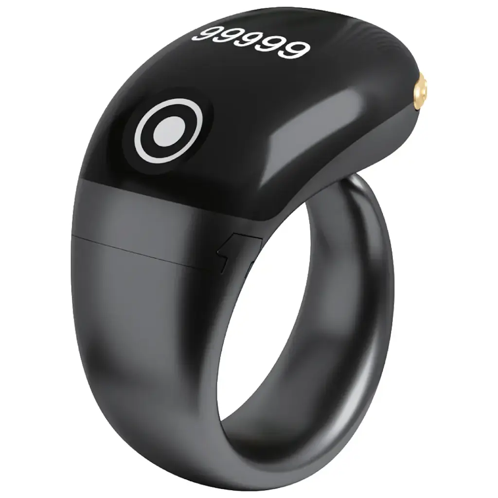 Green Lion Smart Zikr Ring Black