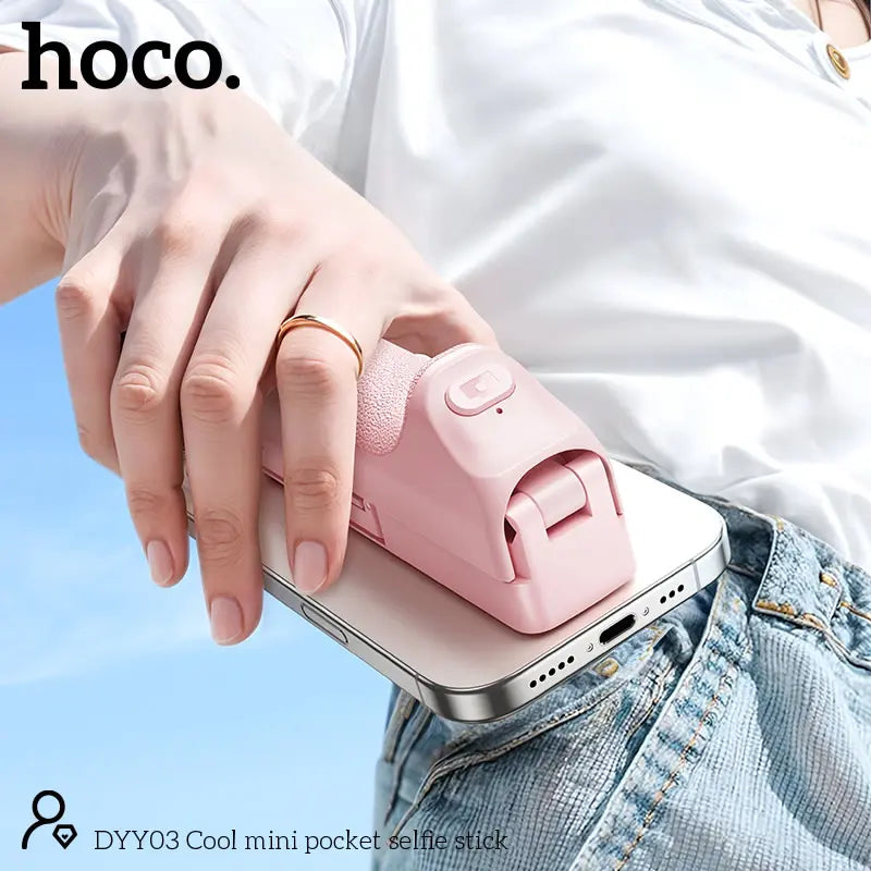 HOCO pocket-size selfie stick for travel and vlogging
