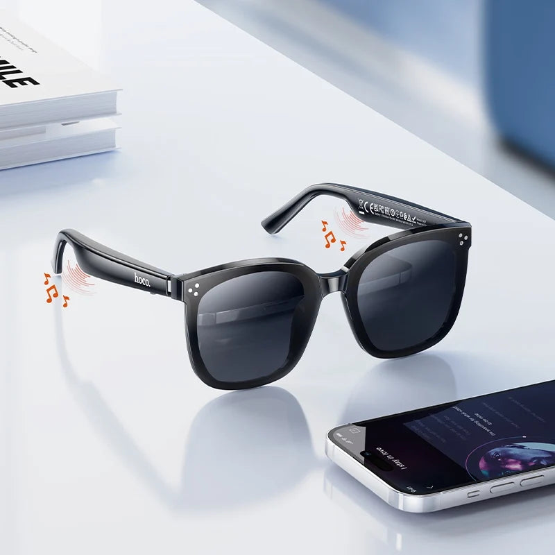 Wireless Air Conduction Audio Sunglasses Bluetooth 5.3 HOCO DI87