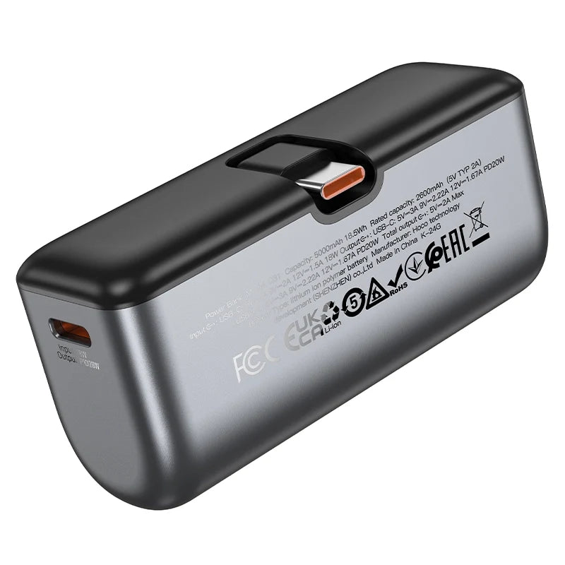 HOCO Q31 power bank built-in Lightning connector