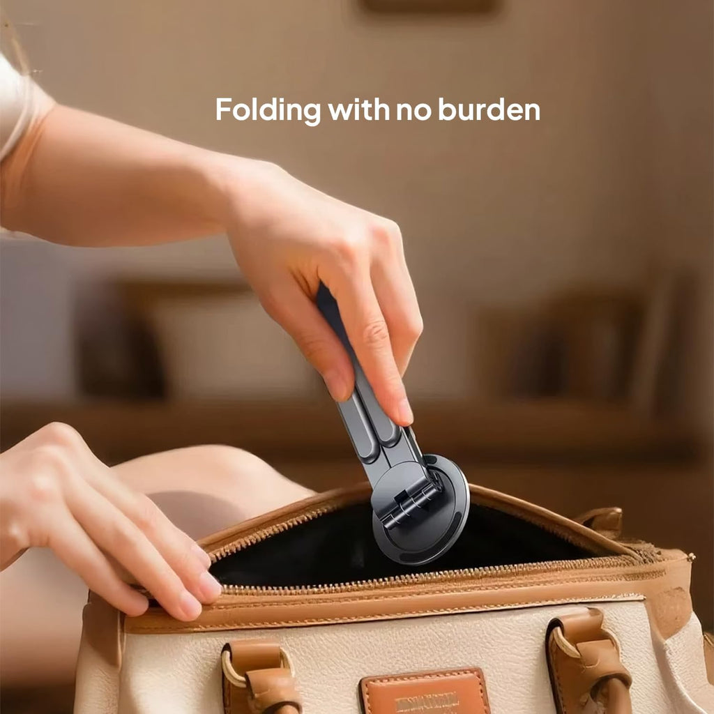 3-in-1 foldable stand collapsed for storage and travel