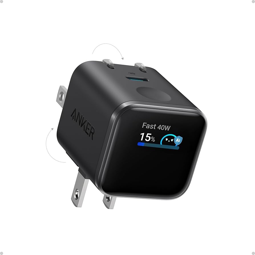 Anker Nano Charger 45W – Smart Display Real-Time Wattage