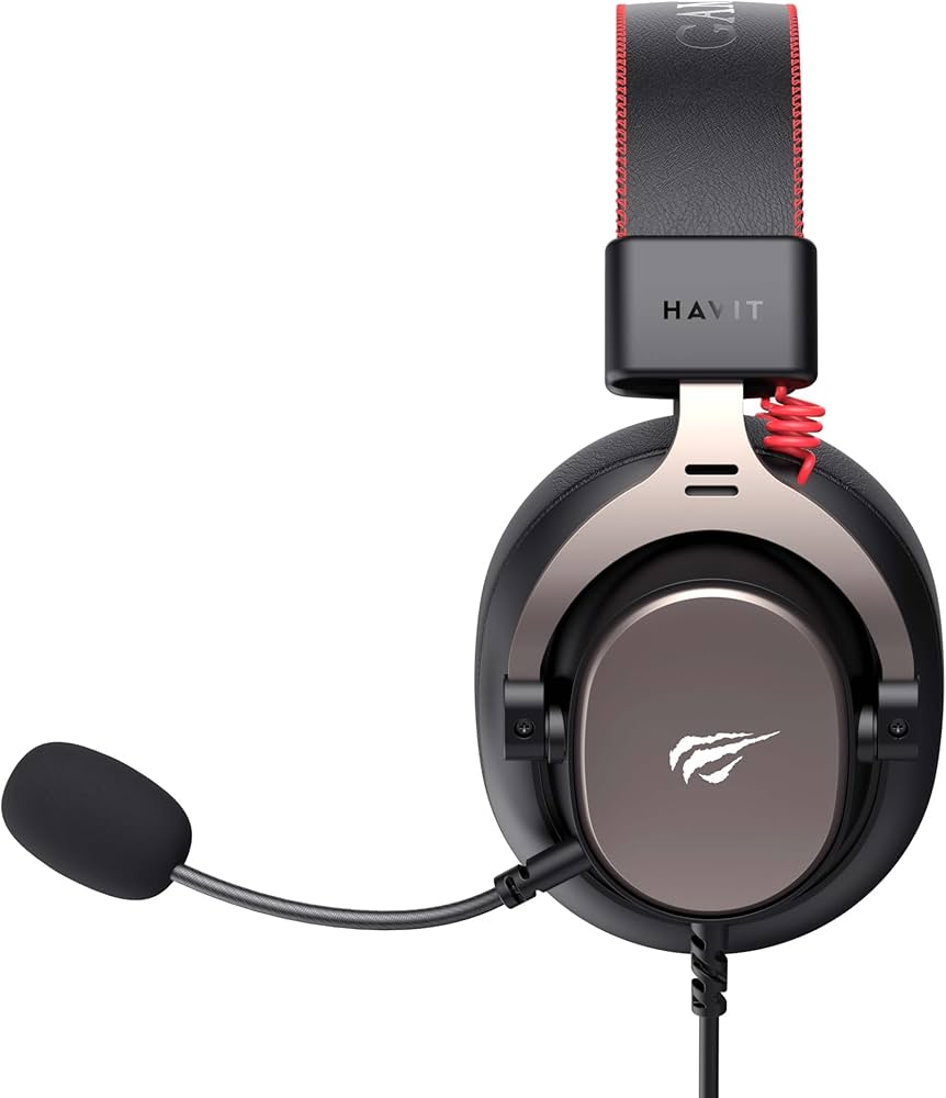 Havit H2015E headset lightweight ergonomic design side view