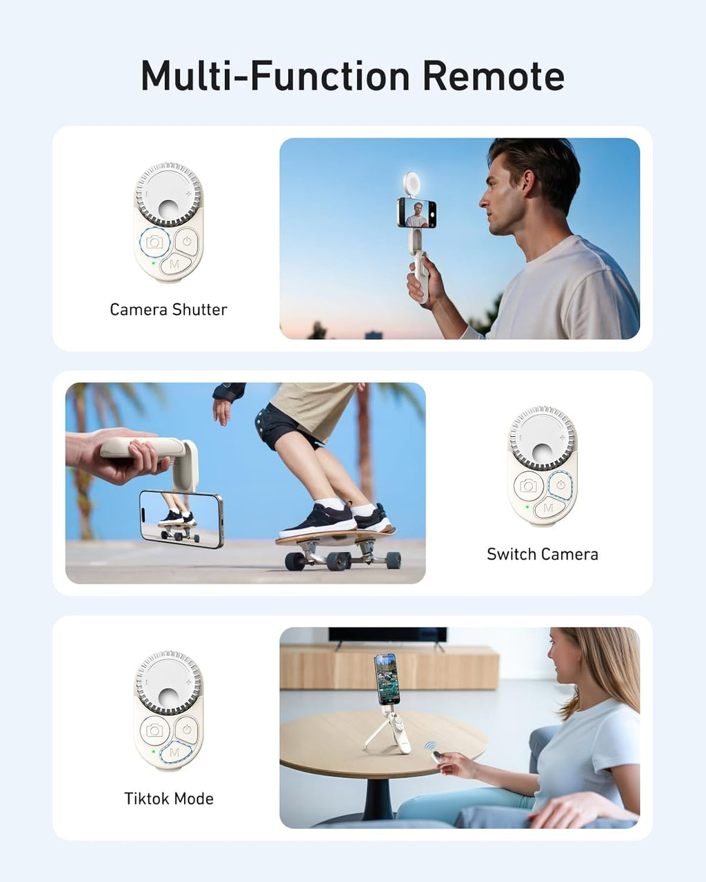 Compact portable magnetic selfie stick design
