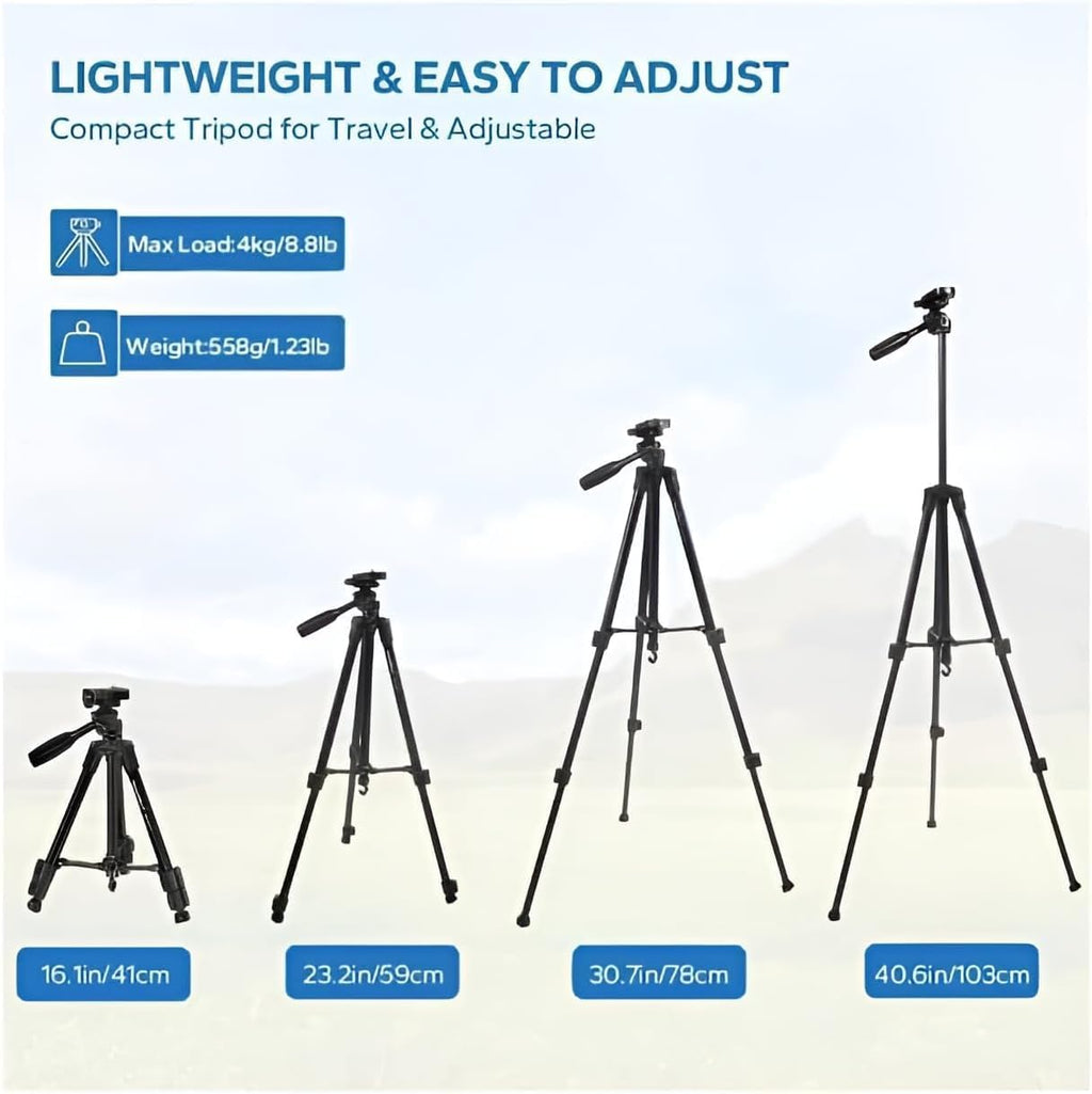 Neepho NP-3170 tripod adjustable height for phone and camera