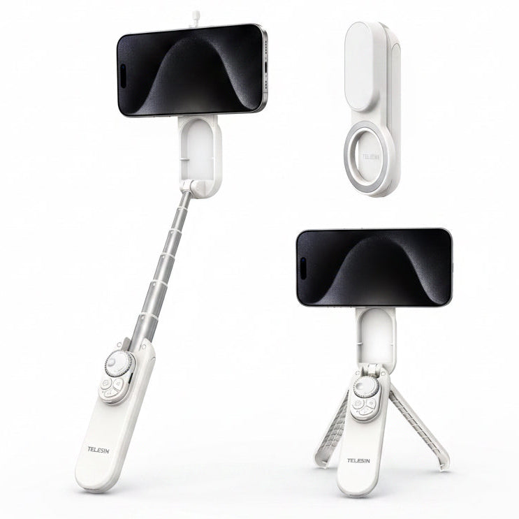 TELESIN magnetic mini selfie stick for smartphones
