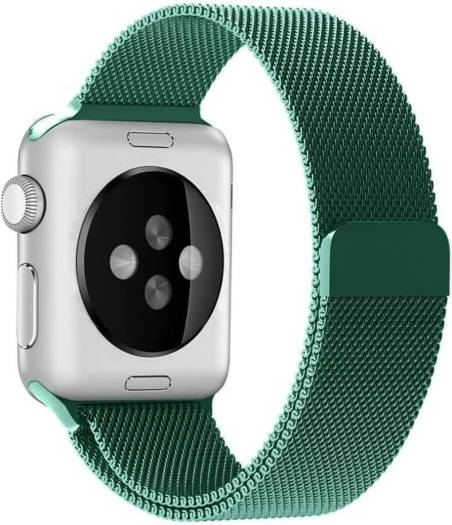 Stainless Steel Apple Watch Band – Ocean Blue Link Bracelet