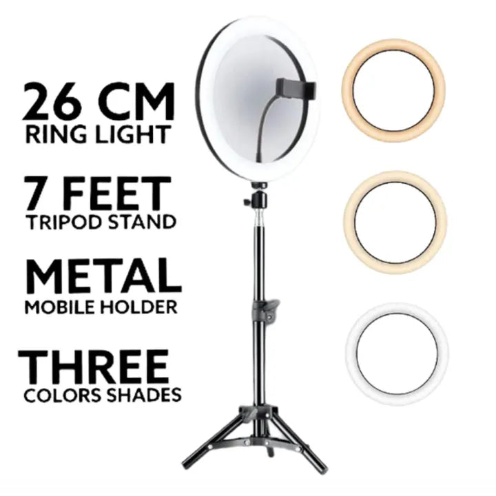 26cm ring light warm and cool color temperature demo