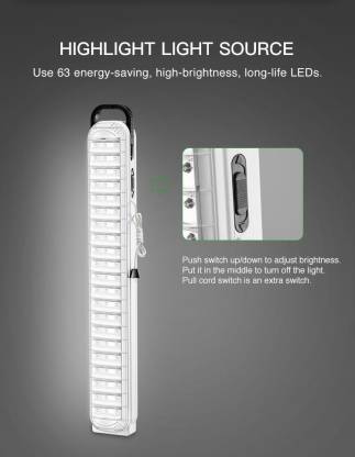 DP-715C 63 SMD LED light portable handle detail