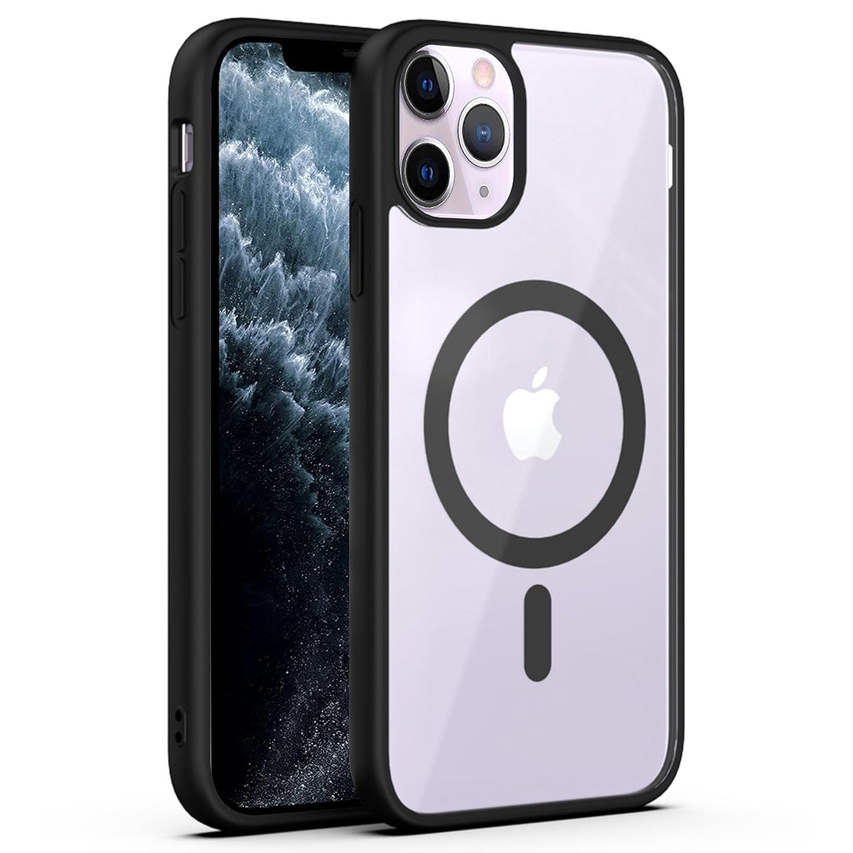 Framed Edge MagSafe Case – Crystal Clear Back on iPhone 15 Pro