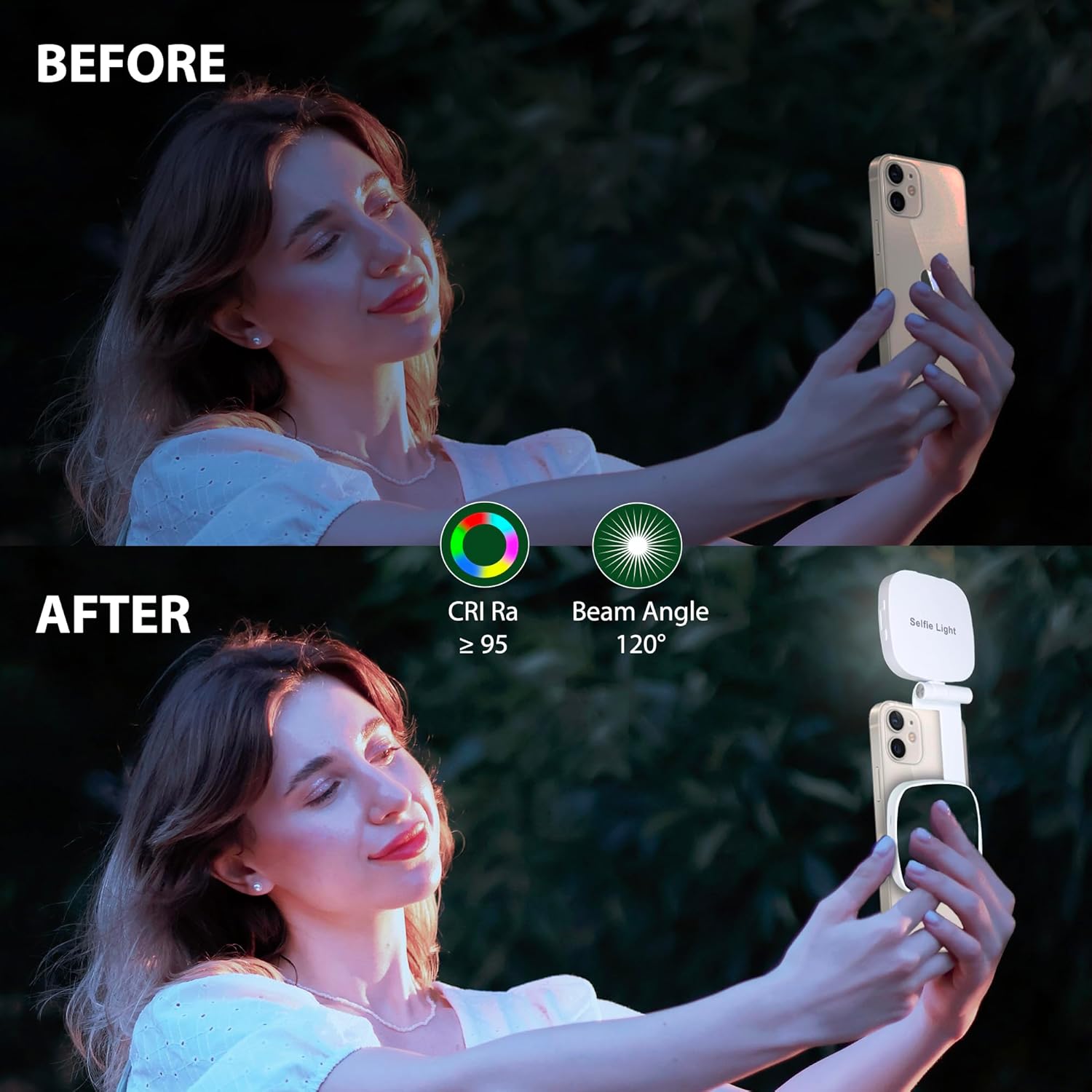 Magnetic 3-in-1 ring light compact portable design