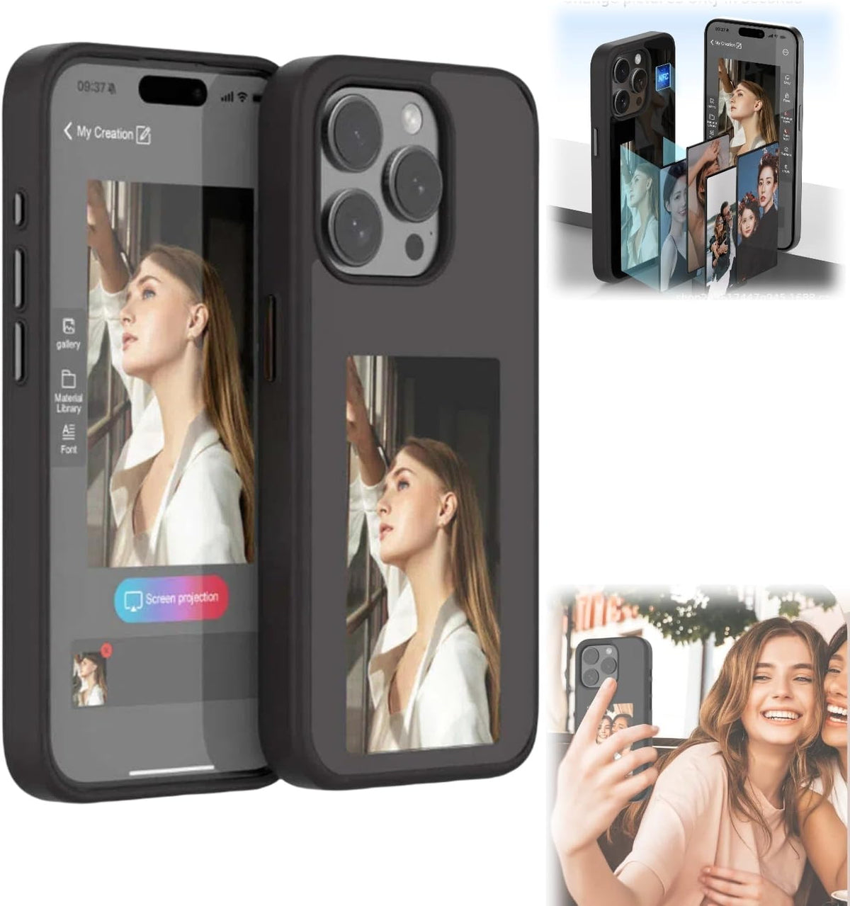 DIY smart screen iPhone case