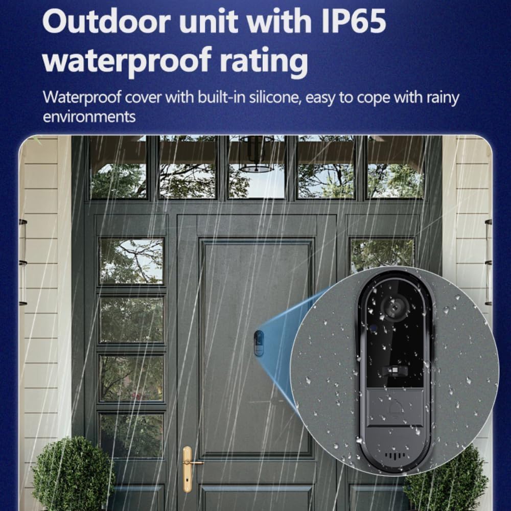 Winnes IP65 waterproof outdoor video doorbell