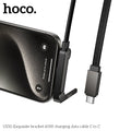 HOCO U150 USB C charging cable with phone holder stand
