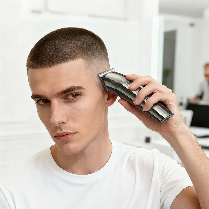 HOCO HP26 Electric Hair Clipper – 6-in-1 Grooming Set | IPX6 Waterproof | 7500 RPM