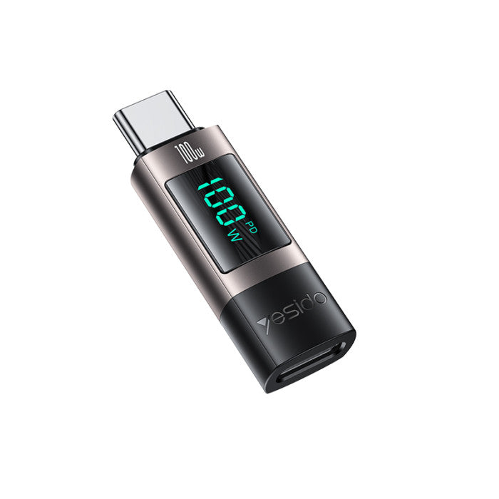 Yesido GS24 USB-C to USB-C adapter LED display