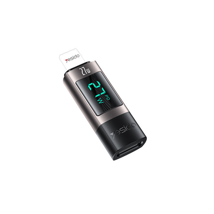 Yesido GS25 USB-C to Lightning adapter LED display