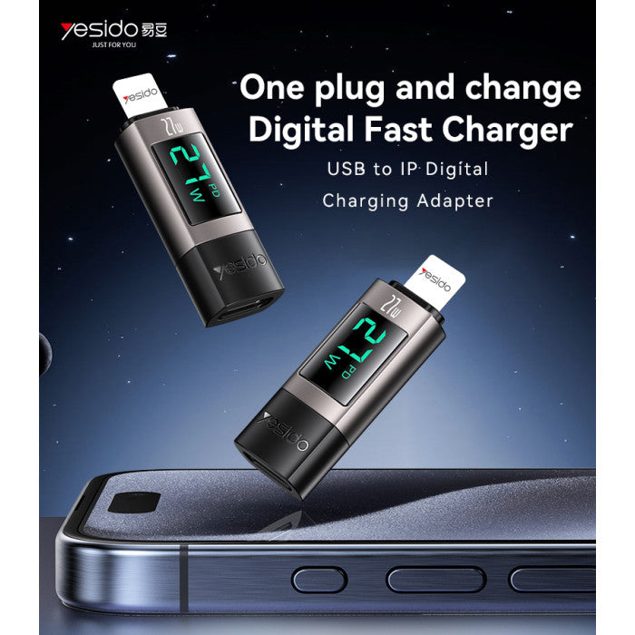 Yesido GS25 adapter aluminum alloy close-up