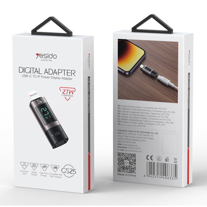 Yesido GS25 adapter packaging box