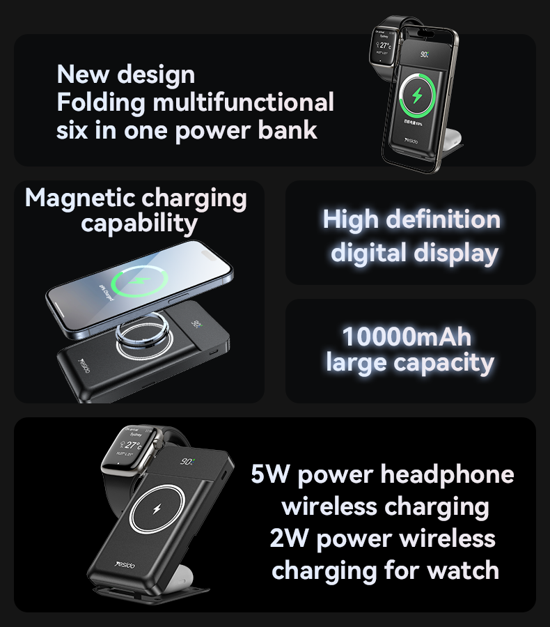 10000mAh Magnetic Charging P69 Yesido