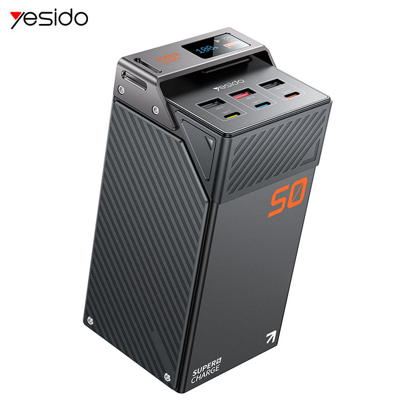 Yesido YP63 50,000mAh six-port power bank with PD 20W and SCP 22.5W fast charging
