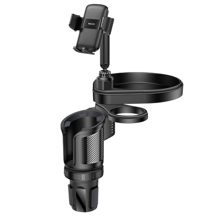 Yesido C274 cup holder phone mount installed in car