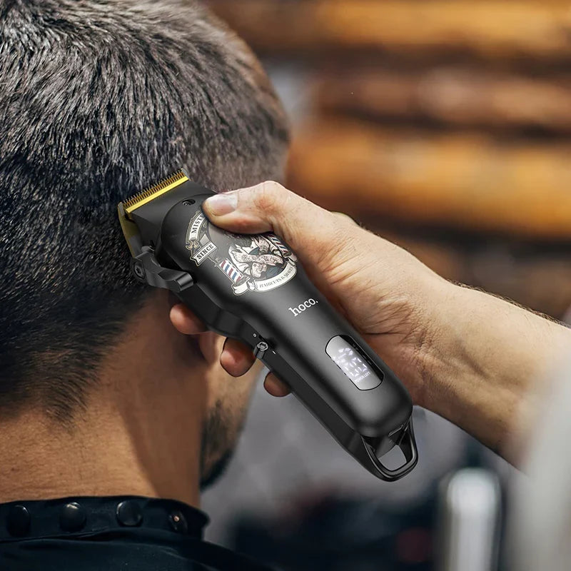 HP20 cordless hair clipper with precision blades and digital display
