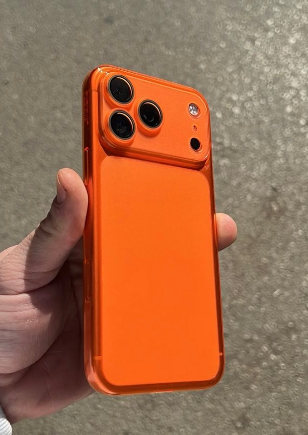 Matte frosted case slim profile side view iPhone 17 Pro Max
