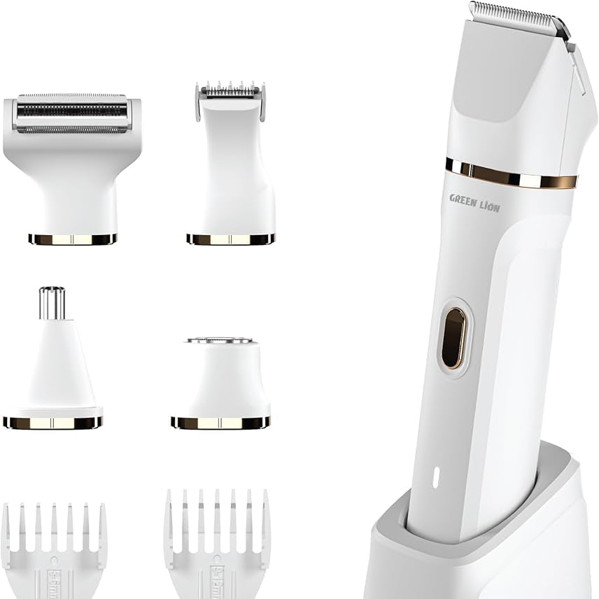 Green Lion Trim X5 body hair trimmer white front view