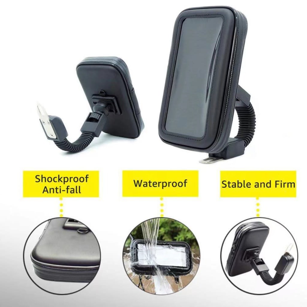 L-605 Waterproof Motorcycle Phone Holder – Universal Handlebar Mount