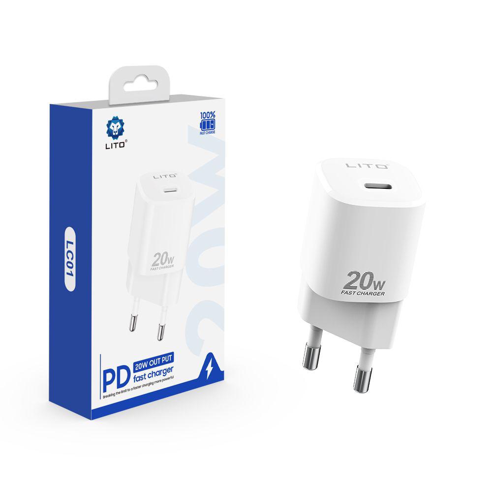 LITO fast charging USB-C adapter front view