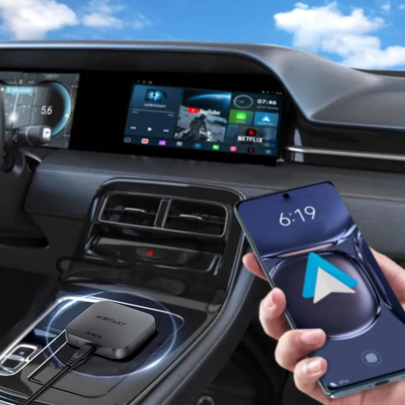 Wireless CarPlay Android Auto AI Box ACEFAST QC2