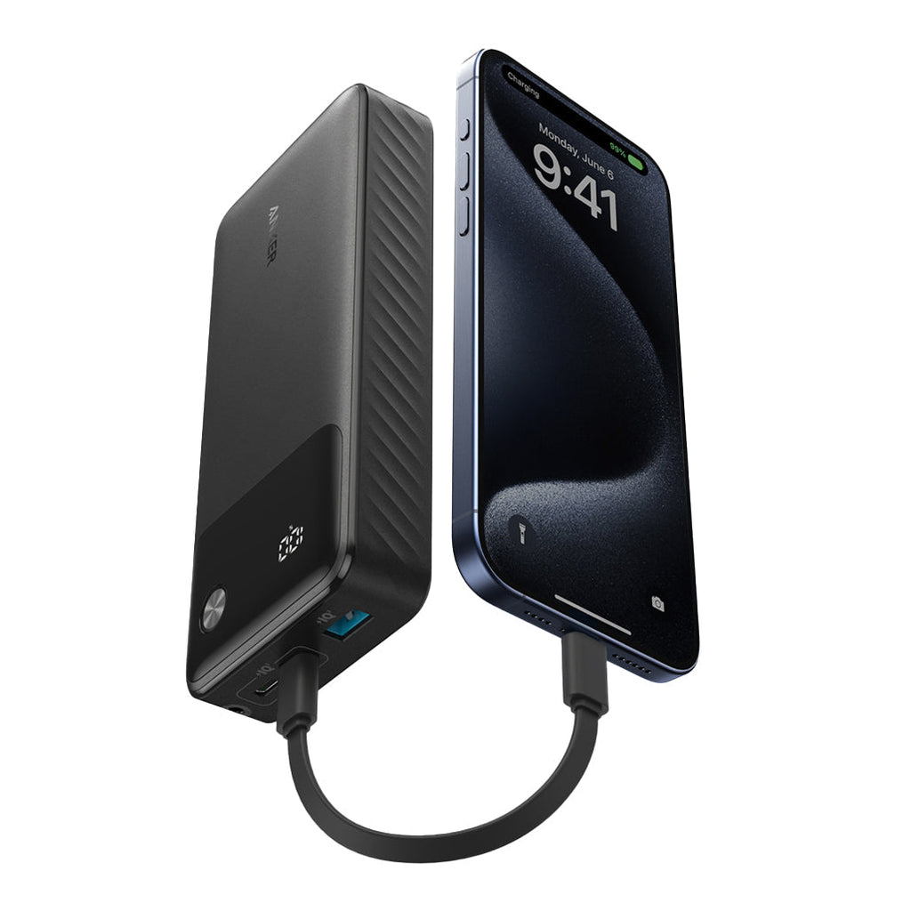 Anker 20K Power Bank – ports and fast charging detail