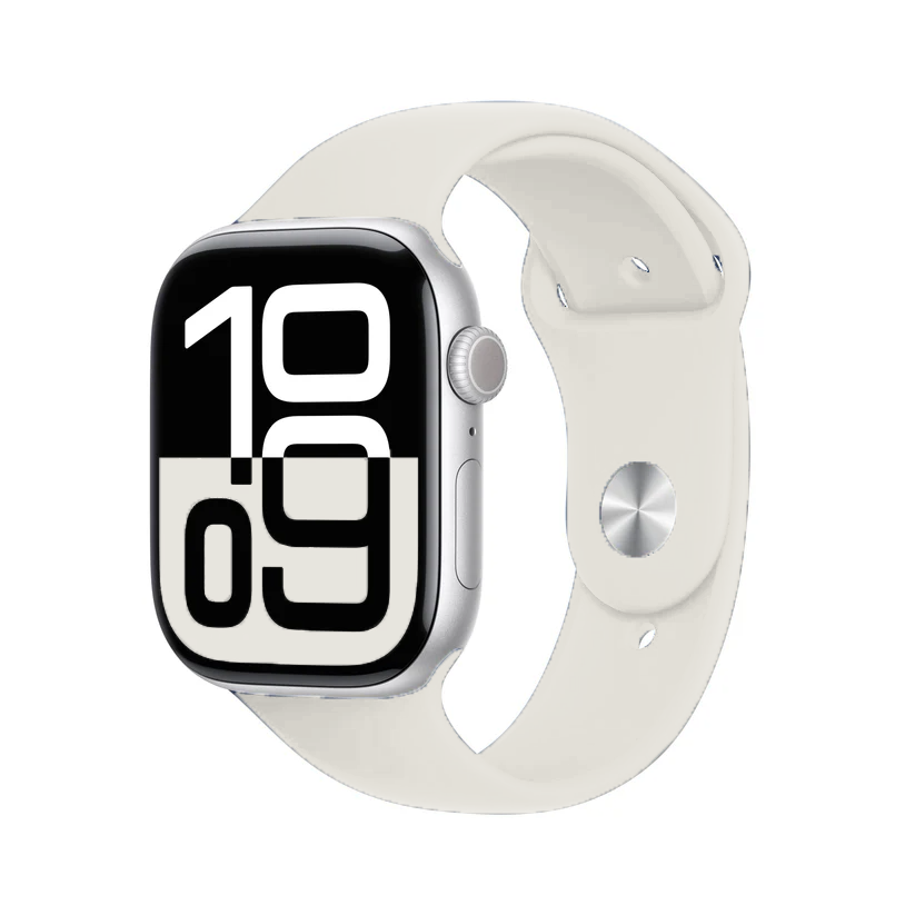 Apple Watch silicone band 41mm pin-and-tuck closure detail