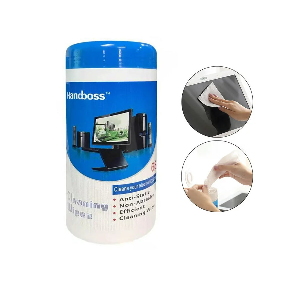 Handboss Wet Cleaning Wipes for Screens and Electronics - 88 Pieces