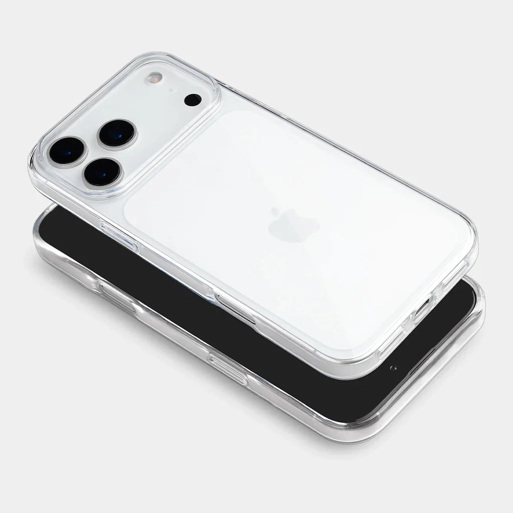 iPhone 17 Series Clear Thin Rubber Case – Slim Transparent Protection