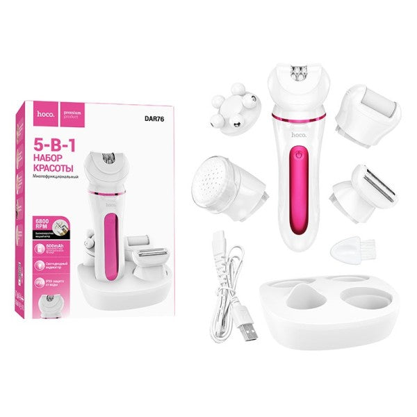 HOCO DAR76 epilator in use facial care lifestyle