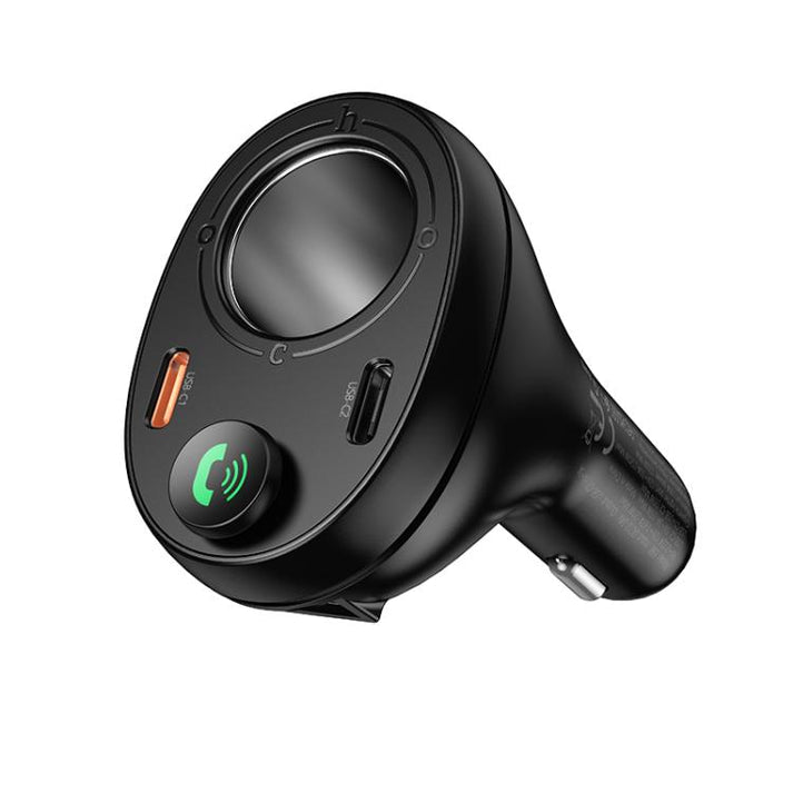 HOCO E88 FM transmitter plugged into car cigarette lighter