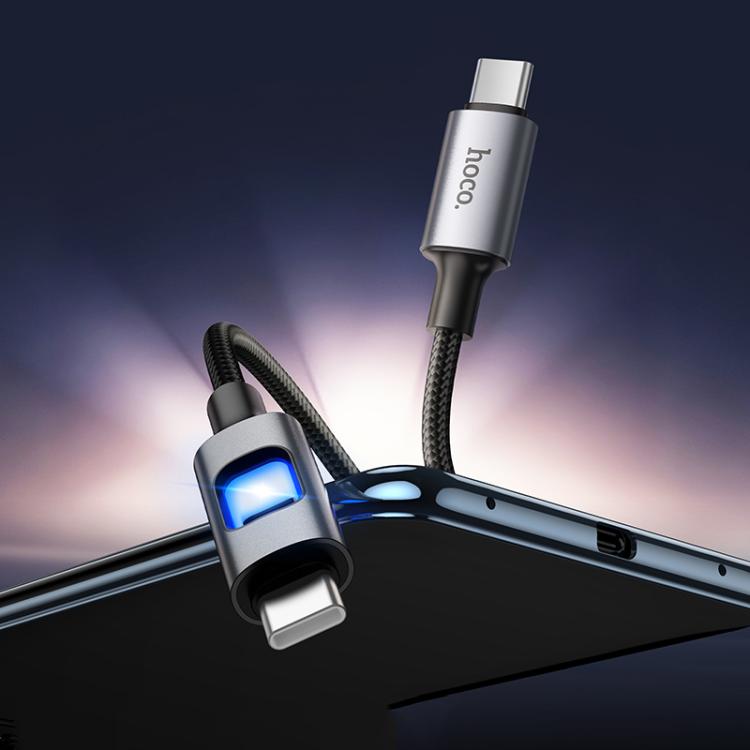 HOCO U144 60W USB-C cable charging laptop and phone