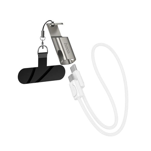 HOCO XI26 cable with built-in holder clip and lanyard ring