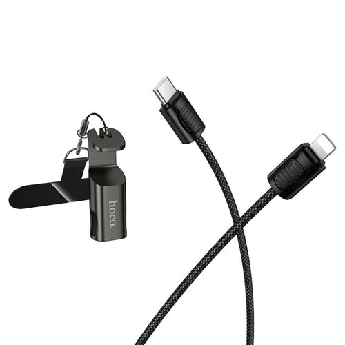 HOCO XI26 3-in-1 cable USB-C Lightning Micro USB connector ends