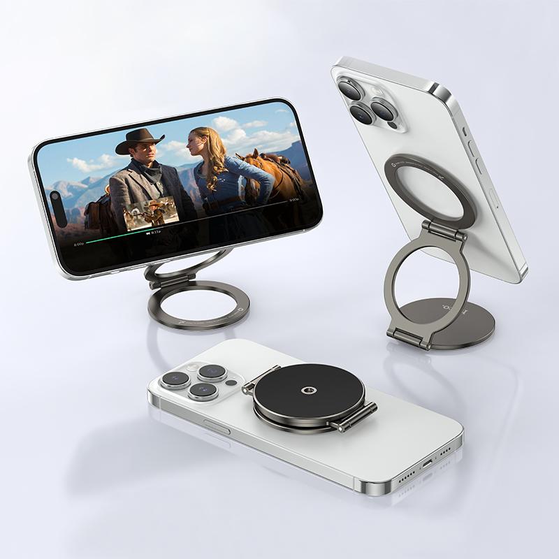 HOCO H102 magnetic phone stand on desk