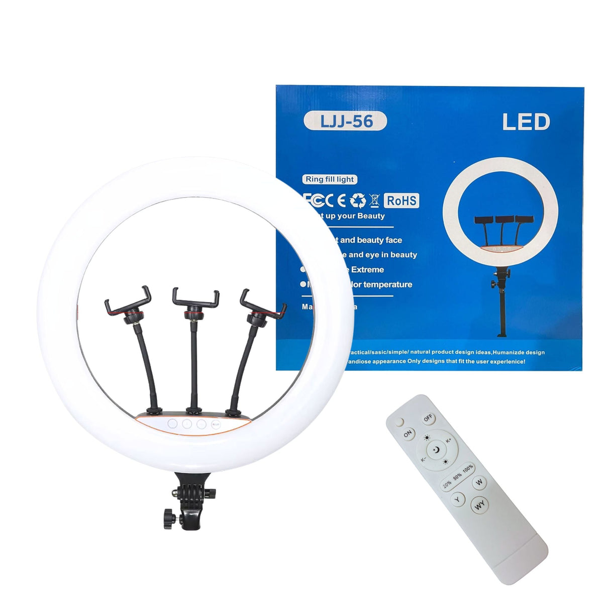 Eson LJJ-56 22 inch 56cm dimmable LED ring light with tripod