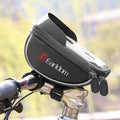 Earldom S8 bicycle motorcycle phone holder with rain shade front view
