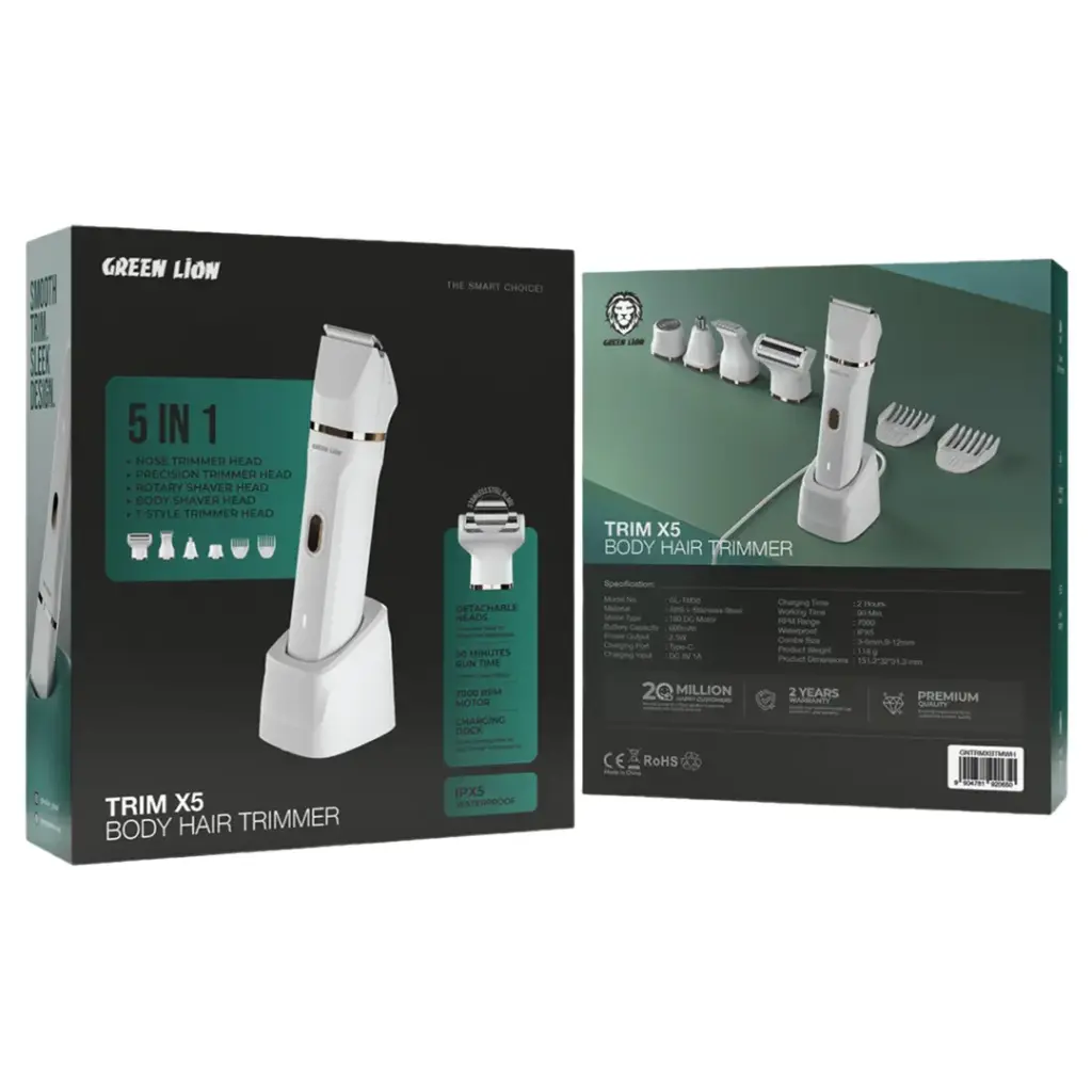 Green Lion Trim X5 charging dock and USB-C cable
