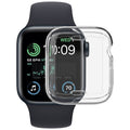 Transparent rubber Apple Watch case front view multiple colors