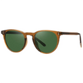 Polarized lenses on Green Lion Bellavia sunglasses close-up
