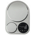 Green Lion Dual Kitchen Scale Silver – 5kg and 500g Platforms